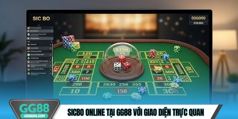 Sicbo Online tại GG88 với giao diện trực quan