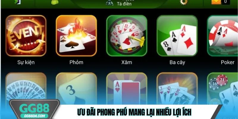 Ưu đãi phong phú mang lại nhiều lợi ích